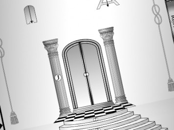 tableau-tapis de loge rite écossais rectifié